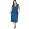 DKNY Plus Size Flutter Sleeve Smock Dress