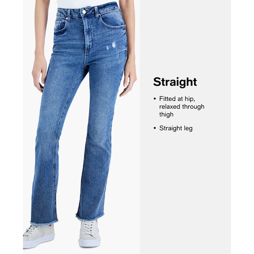 DKNY Womens Waverly Straight-Leg Jeans