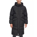 Mens Quilted Hooded Duffle Parka