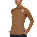 Petite Mock-Neck Knit Top