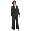 Womens Long-Sleeve Single-Button Blazer