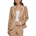 Petite Framed One-Button Jacket