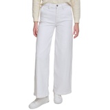 Womens High-Rise Wide-Leg Trouser Jeans