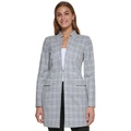 Petite Plaid Topper Jacket