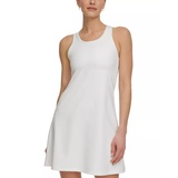 Sport Womens Round-Neck Keyhole-Back Tennis Dress