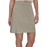 Womens Zip-Front Slant-Pocket Mini Skirt