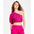 Womens One-Shoulder Cropped Top