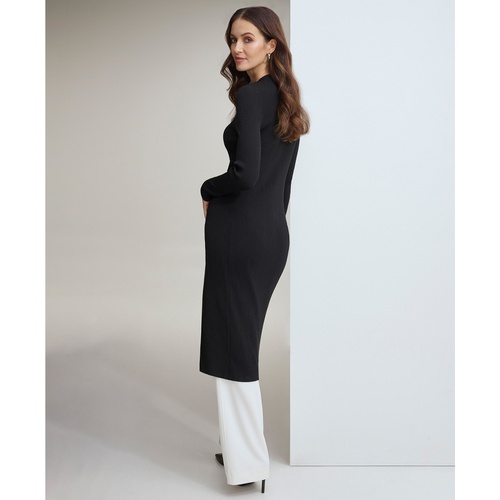 DKNY Womens Zip-Front Cardigan Dress