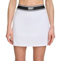 Womens Logo-Tape Mini-Length Sports Skort