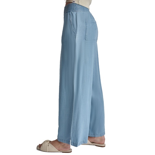 DKNY Womens Pull-On Wide-Leg Ankle Pants