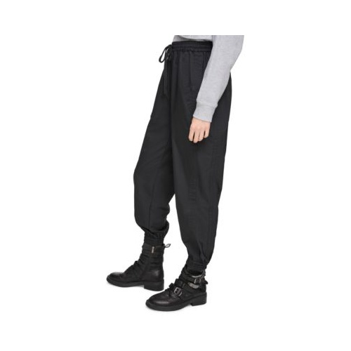 DKNY Womens Tie-Waist Pull-On Jogger Pants