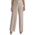 Womens Mid-Rise Wide-Leg Full-Length Pants