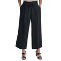 Womens High Rise Tie-Waist Wide Leg Pants