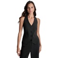 Womens Halter Button-Front Vest