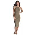 Womens Ribbed Knit Sleeveless Bodycon Dress