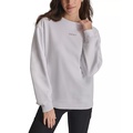 Womens Mini-Stud-Logo Drop-Shoulder Sweatshirt