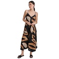 Womens Womens Printed V-Neck Midi Dress