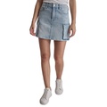 Womens Denim Cargo Mini Skirt