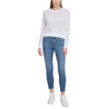 Womens Open-Stitch Long-Sleeve Sweater