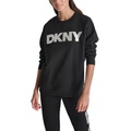 DKNY Womens Exploded Logo Crewneck Sweatshirt