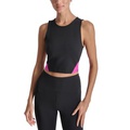 Womens Colorblocked Cropped Tank Top