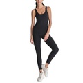 DKNY Womens Sleeveless Scoop-Neck Active Jumpsuit