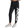 DKNY Womens Exploded Logo Cuff Jogger Pants