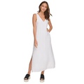 Linen V-Neck Maxi Dress