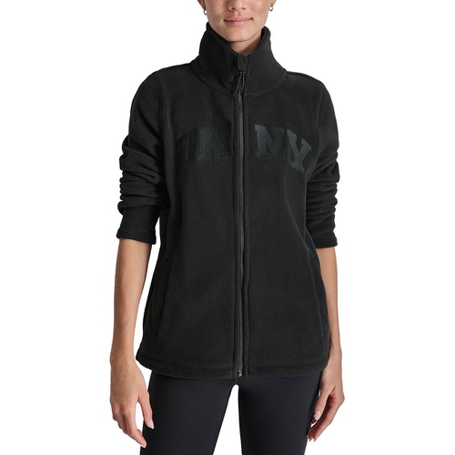 DKNY Sport Womens Tech Fleece Logo Jacket