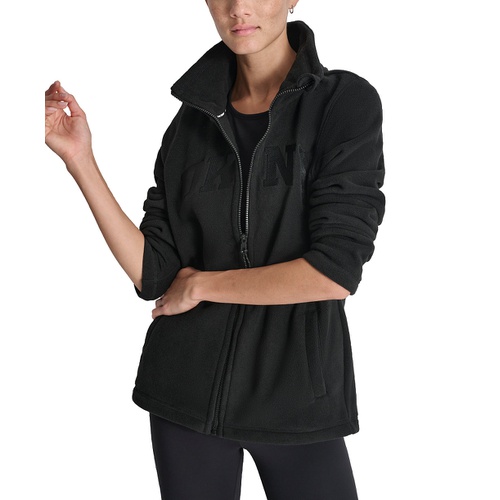 DKNY Sport Womens Tech Fleece Logo Jacket