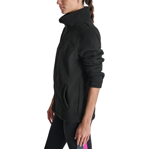 DKNY Sport Womens Tech Fleece Logo Jacket