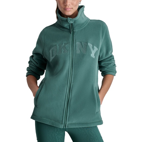 DKNY Sport Womens Tech Fleece Logo Jacket