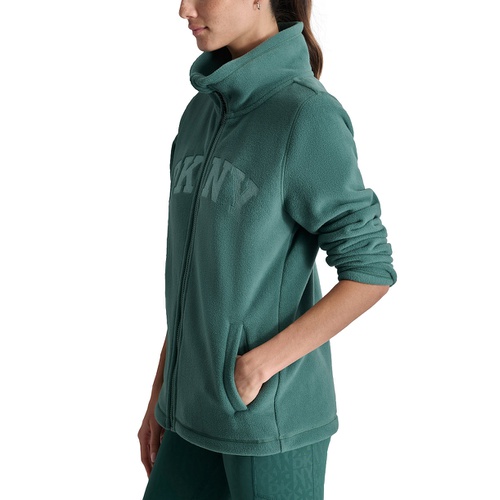 DKNY Sport Womens Tech Fleece Logo Jacket