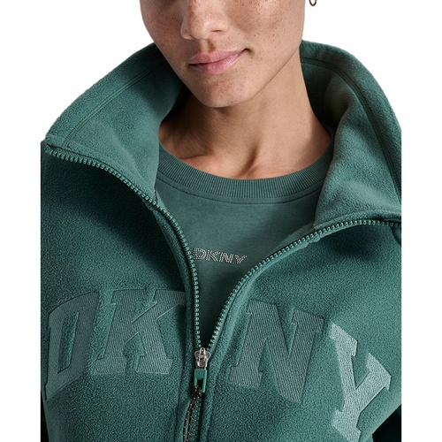 DKNY Sport Womens Tech Fleece Logo Jacket