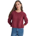 Petite Crewneck Cable-Knit Sweater