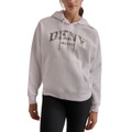 Sport Womens Varsity Camo Sparkle Logo Fleece Hooded Sweatshirt