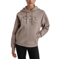 Sport Womens Varsity Camo Sparkle Logo Fleece Hooded Sweatshirt