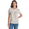 Womens Sequin Logo Crewneck T-Shirt