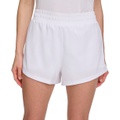 Womens Solid Double-Layer Training Shorts