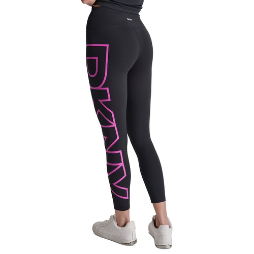 DKNY Womens High-Rise Logo Graphic 7/8 Leggings