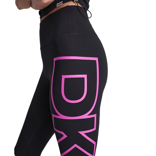 DKNY Womens High-Rise Logo Graphic 7/8 Leggings