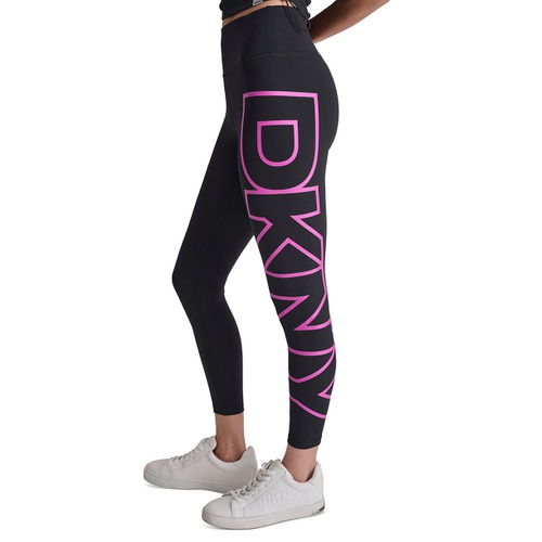 DKNY Womens High-Rise Logo Graphic 7/8 Leggings