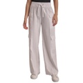 Womens High-Rise Drawstring Wide-Leg Cargo Pants