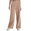 Sport Womens Mini-Stud-Logo Wide-Leg Fleece Sweatpants