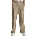 Womens High Rise Cotton Cargo Pants