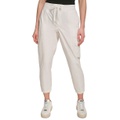 Womens Cotton Drawstring Cargo Joggers