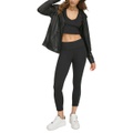 Womens High-Waist Logo Tape Leggings