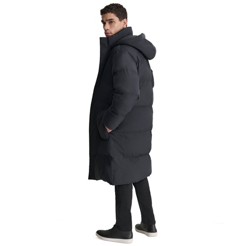 DKNY Mens Quilted Hooded Duffle Parka