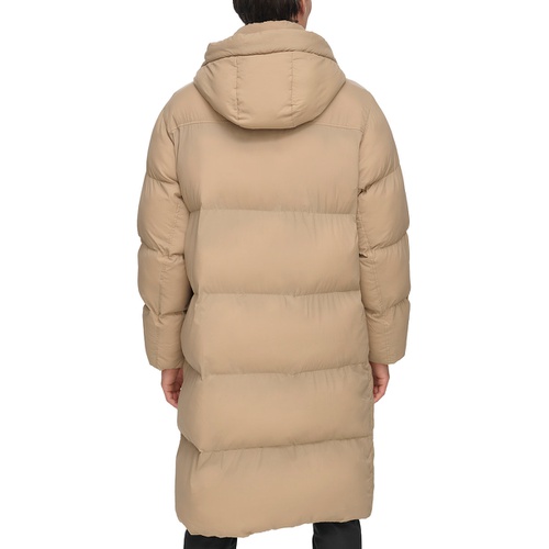 DKNY Mens Quilted Hooded Duffle Parka