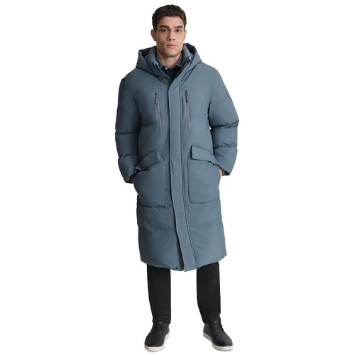 DKNY Mens Quilted Hooded Duffle Parka